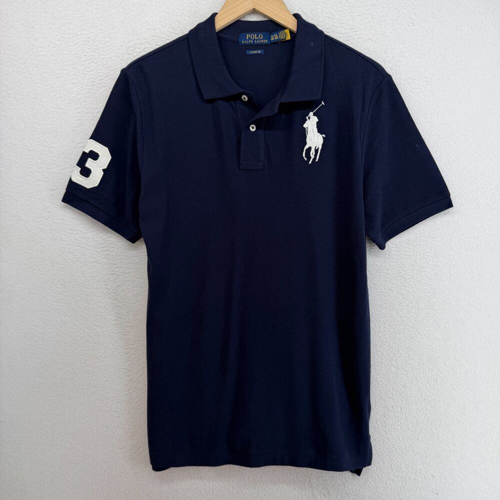 POLO RALPH LAUREN Shirt Boys XL (18-20) Classic Fit Big Pony Teen Cotton Blue - Picture 1 of 13